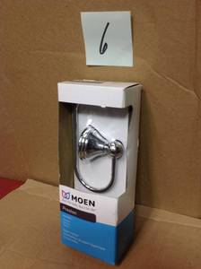 lot 6 image: Preston Single Post Toilet Paper Holder in Chromein good condition