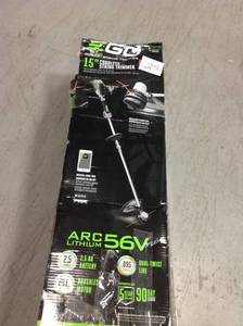 lot 25 image: EGO 15 in. 56-Volt Lithium-Ion Cordless String Trimmer Kit with Foldable Shaftin good condition