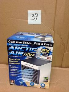 lot 37 image: Arctic Air Ultra Portable in Home Air Cooler As Seen on TV new