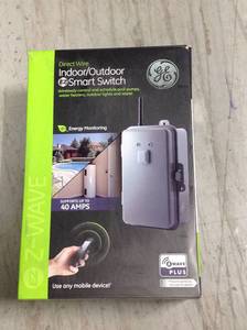 lot 45 image: GE Z-Wave Plus Direct Wire IndoorOutdoor 40 Amp Lighting Control Smart Switchin good condition