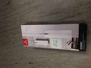 lot 52 image: Globe Electric Sydney 1-Light Polished Chrome Clear Glass Hanging Pendantin good condition