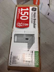 lot 99 image: GE Main Breaker Circuit Breaker Panel 150 Amp 8-Space 16-Circuit 240-Volt &nbspnot used