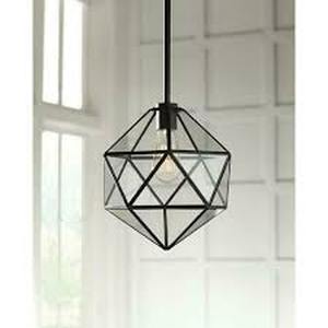 lot 50 image: Home Decorators 1-Light English Bronze Hanging Pendantin good condition