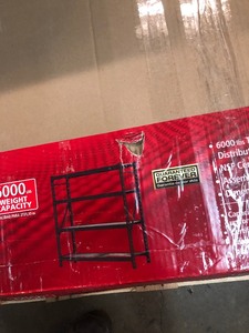 lot 126 image: Husky 77 in. W x 78 in. H x 24 in. D 4-Shelf Welded Steel Garage Storage Shelving Unit with Wire Deck in Black