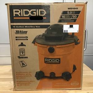 lot 9 image: RIDGID 16 Gal. 5.0-Peak HP WetDry Vac