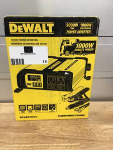 lot 18 image: DEWALT 1000-Watt Power Inverter