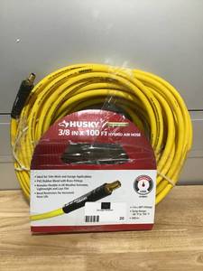 lot 20 image: HUSKY 38 in. x 100 ft. Hybrid Air Hose