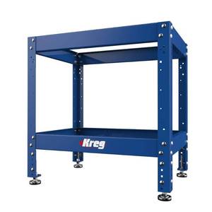 lot 2 image: KREG Multi-Purpose Shop stand - BLUE