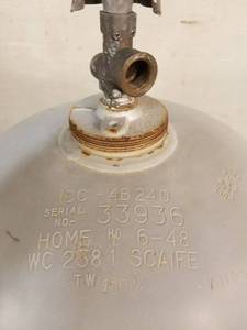 lot 21 image: 100 lb. LP Tank 