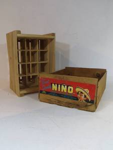lot 2 image: 2 Wooden Crates