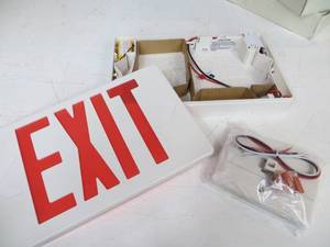 lot 13 image: 2 Exit Signs in Box