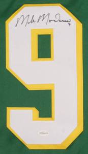 lot 25 image: Mike Modano Signed Minnesota North Stars Jersey (TSE COA)