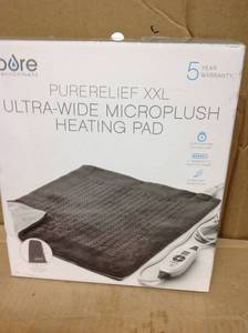 Pure Enrichment Pure Relief XXL Microplush Heating Pad not used