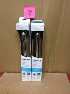 Lot of 2 MOEN Home Care 16 in. x 1-14 in. Grab Bar in Chrome
