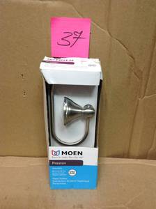 Preston Single Post Toilet Paper Holder in Spot Resist Brushed Nickel not used