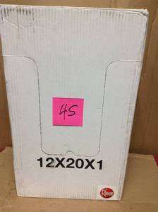 Rheem 12 in. x 20 in. x 1 in. Basic Household Pleated FPR 4 Air Filter new
