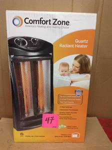 Comfort Zone 1500-Watt Electric Quartz Infrared Radiant Tower Heater&nbsp&nbspin good condition