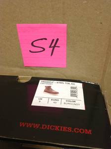 Dickies Mens Trader 6 Work Boots - Soft Toe - Burgundy Size 9(M) new