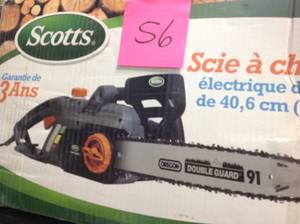 Scotts 16 in. 13 Amp Electric Chainsaw&nbsp&nbspin good condition