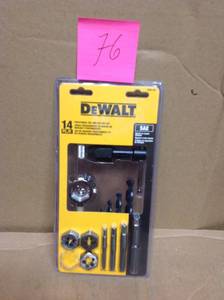 DEWALT Fractional Tap and Large Hexagon Die Set (14-Piece)&nbsp&nbspin good condition