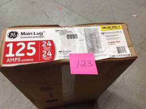 GE PowerMark Gold 125 Amp 24-Space 24-Circuit Indoor Main Lug Value Kit Includes Select Circuit Breaker&nbsp&nbspin good condition