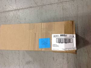 lot 26 image: Lucci Air Lucci Airfusion Climate Brushed Chrome Glass Ceiling Fan Light Kit not used