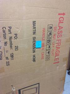 lot 73 image: Black Full Length Leaner Floor Mirror by Martin Svensson Home not used