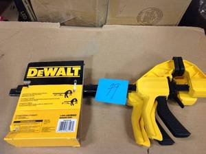 lot 79 image: DEWALT 6 in. and 12 in. 300 lb. Trigger Clamps Set set of 2 