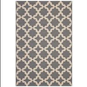 lot 74 image: MODWAY Cerelia in Gray and Beige 8 ft. x 10 ft. Moroccan Trellis Indoor and Outdoor Area Rug not used