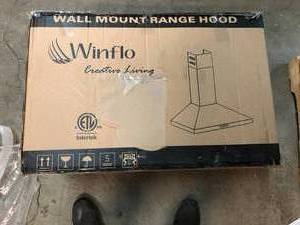 lot 117 image: Winflo 30 400 CFM Convertible Wall Mount Range Hood