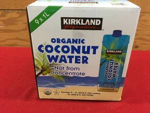 lot 7 image: Kirkland Signature Organic Coconut Water, Retail $16.99