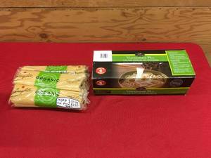 lot 12 image: Vietnamese Pho Noodles & Garolalo Organic Spaghetti Noodles, Retail $18.38