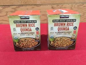 lot 14 image: Kirkland Signature Organic Brown Rice Quinoa, Retail $17.58