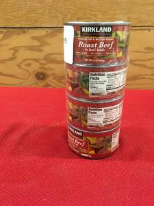 lot 16 image: Kirkland Signature Roast Beef in Beef Broth, Retail $12.99
