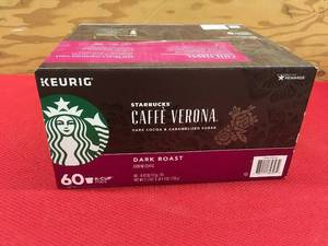 lot 21 image: Keurig Starbucks Caffe Verona Dark Roast 60 K-Cup, Retail $34.99