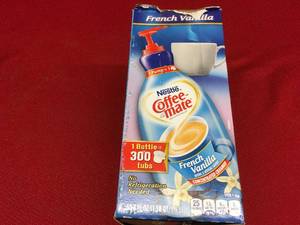 lot 25 image: Nestle French Vanilla Coffee Mate, Retail $11.62