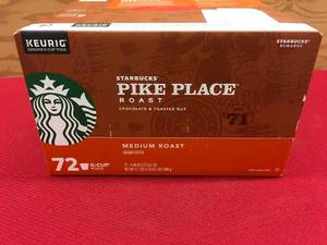 lot 26 image: Keurig Starbucks Pike Place Roast Medium Roast 72 K-Cup, Retail $36.99