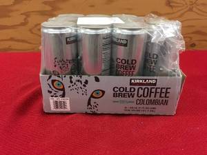 lot 45 image: Kirkland Signature Cold Brew Coffee Colombian Drinks, Retail $13.99