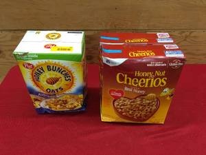 lot 49 image: Honey Bunches Of Oats & Honey Nut Cheerios, Retail $11.20