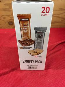 lot 65 image: Kirkland Signature Protein Bar 20 Pack, Retail $17.99