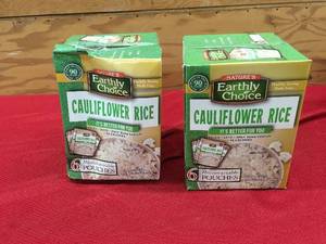 lot 70 image: Earthly Choice Cauliflower Rice, Retail $19.98