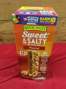 lot 71 image: Nature Valley Sweet & Salty Peanut Nut Granola Bars, Retail $12.79