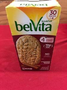 lot 72 image: Belvita Cinnamon Breakfast Biscuits, Retail $12.69