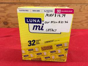 lot 75 image: Luna Lemonzest Bars, Retail $14.79