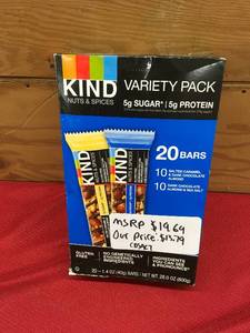 lot 77 image: Kind Bar Variety Pack, Retail $19.69