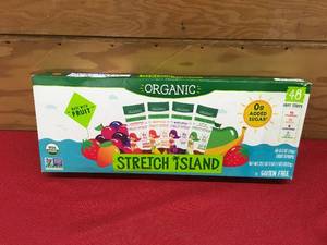 lot 85 image: Stretch Island Organic Fruit Strips, Retail $12.99