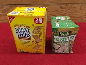lot 95 image: Wheat Thins & Earthly Choice Cauliflower Rice, Retail $17.58