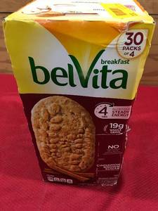 lot 102 image: Belvita Cinnamon Breakfast Biscuits, Retail $12.69