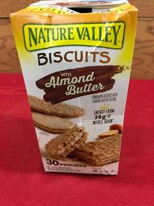 lot 103 image: Nature Valley Biscuits W Almond Butter, Retail $12.69