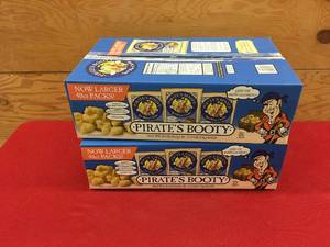 lot 112 image: Pirates Booty Baked Rice & Corn Puffs, Retail $19.98